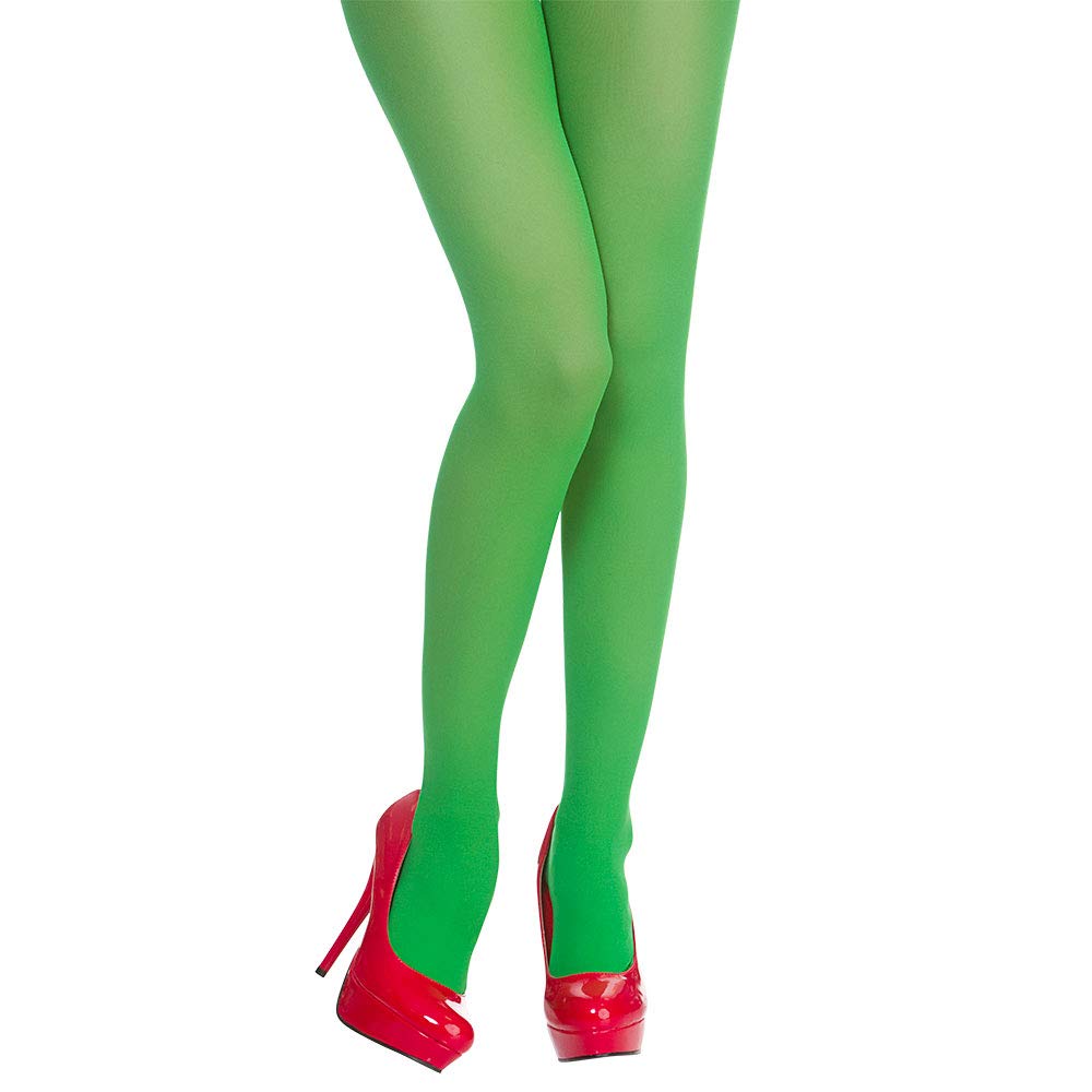 Wicked Costumes Adult Ladies Green Elf Tights (One Size) Fancy Dress Accessory
