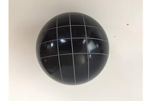 BuyBocceBalls Listing - Replacement Bocce Ball - 107mm - Black with Straight line Pattern