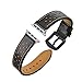 EloBeth Watch Band Compatible with Apple Watch Bands 38mm 40mm 42mm 44mm Series 5 4 3 2 1 iWatch Leather Band for Women Girls Metal Buckle (Black, 38 mm/40 mm)