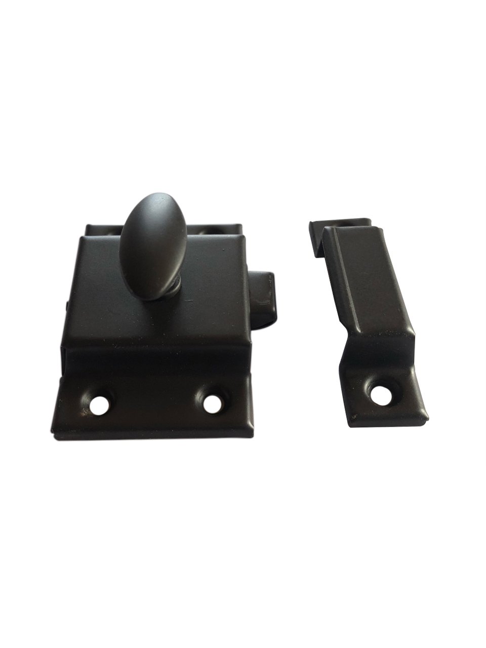 Cabinet Door Latch - Latch with Catch for Cabinet, Cupboard & Other Furniture (Oil Rubbed Bronze)