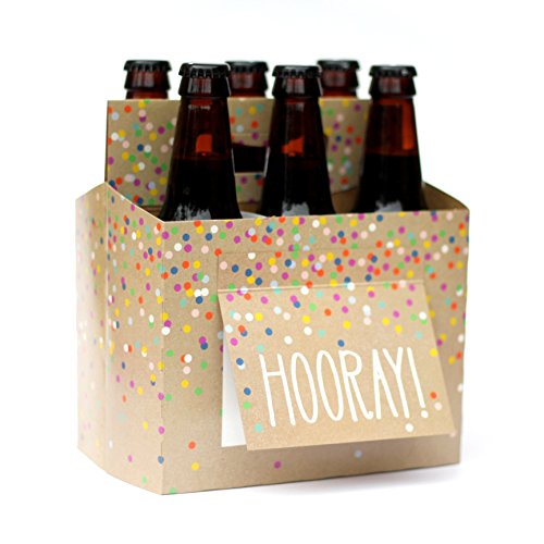 Beer Valentines Day Gifts for Him or Her - Six Pack Greeting Card Box (Set of 4) - Paper Anniversary Gifts for Him, Craft Beer Gifts for Men, Women, Boyfriend, Man Gifts, Beer Lovers