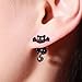 MengPa Cute Cartoon Small Cat Unique Stud Earrings for Women Girl (Mix 10 Pair)