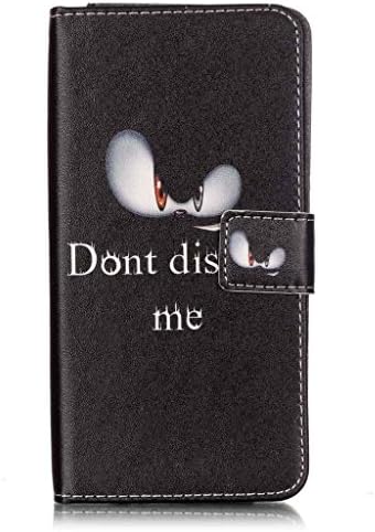 iBerry iPhone 7 Plus Case, Unique Awesome Patterns Printed on Slim PU Leather Flip Wallet Case with Kickstand and Folio Cover Pefect fit for Apple iPhone 7 Plus, Don't Disturb Me