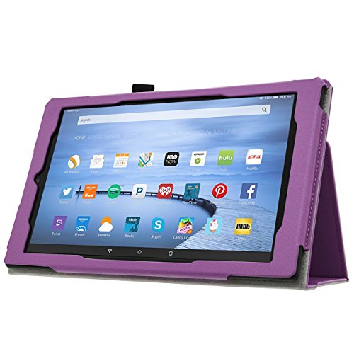 Fire HD 10 2015 5th Gen Case HOTCOOL Slim New PULeather Folio With