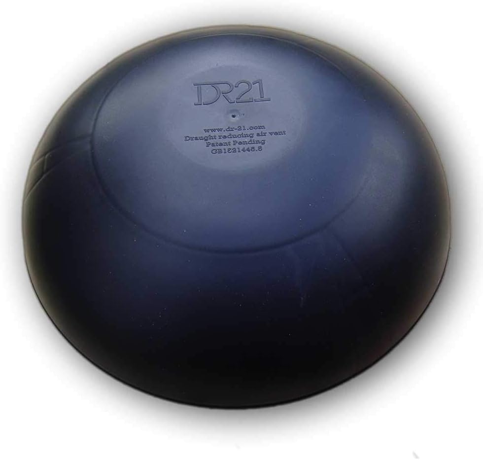 Draught reducing air Vent Cover DR21, Black