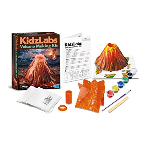 51Gl7huh1gL - 4M KidzLabs Volcano Making Kit - DIY Geology Chemistry Lab STEM Toys Gift for Kids &amp; Teens, Boys &amp; Girls