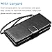 Tekcoo for Galaxy J3 Emerge / J3 Prim / J3 Luna Pro / J3 Mission / J3 Eclipse Wallet Case, Luxury PU Leather Credit Card Slots Holder Purse Carrying Folio Flip Cover for Samsung Amp Prim 2 - Black