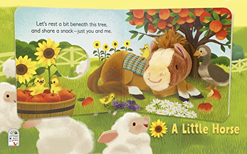 A Little Horse - Finger Puppet Board Book for Little Pony & Farm Lovers, Ages 1-4