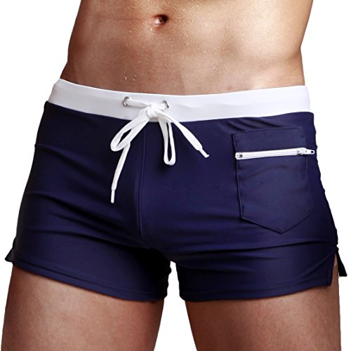 Buy Vogyal Men's Swimming Trunks Swimwear Swim Shorts with Zipper