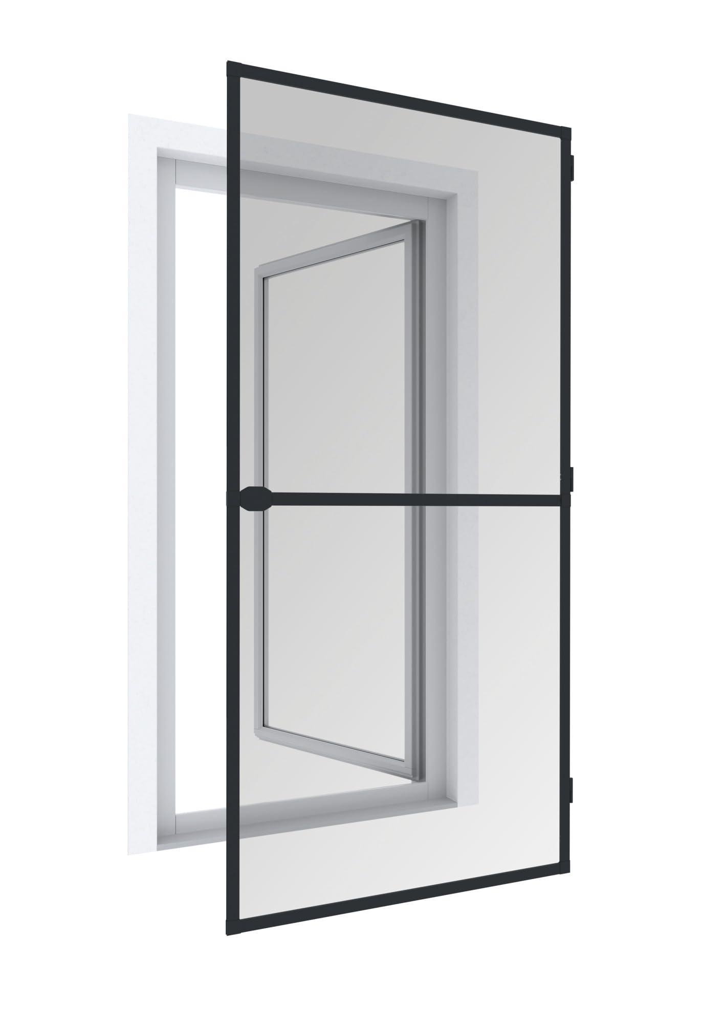 Windhager Insect Protection Plus Clamping Frame Door, Grey, 03709