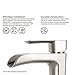 VIGO Niko 11'' H Single Handle Single-Hole Bathroom Vessel Faucet in Brushed Nickel-VG03024BN