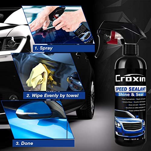 Car Paint Sealant Hybrid Ceramic Coat Polish Wax and Sealer Kit