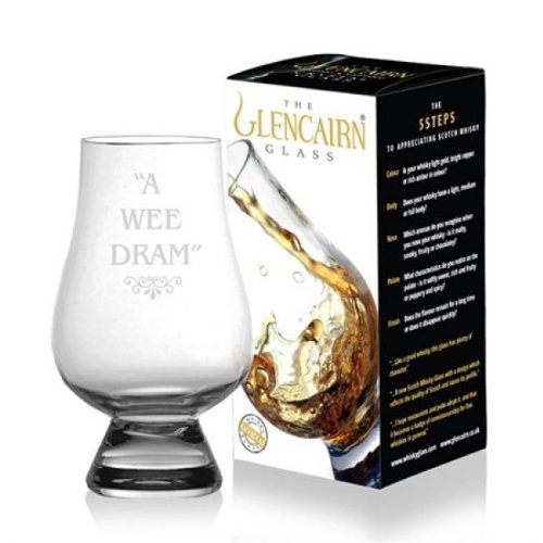 Official Glencairn Crystal Whisky Tasting Glass - A Wee Dram 1 2 4 6 8
