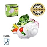 Aitsite 60 Second Salad Cutter Bowl Salad Cutter Strainer Salad Cutter Chopper Practical Fast and Easy To Slice Fruit Vegetable In Seconds