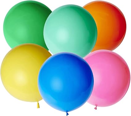 Bluelves Xxl Luftballon Bunt Riesen Luftballons Grosse Luftballons Bunt Xxl Ballons Bunt 90cm Latex Riesige Ballon Fur Hochzeit Geburtstag Taufe Babyparty Kindergeburtstag Karnevals Party Deko Amazon De Kuche Haushalt