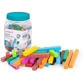 Miniland Set of Strips for Mathematical Logic Initial Multicolor. Made in Spain. Includes 4 Sets from 1 to 10 Based on The Cuisenaire Method