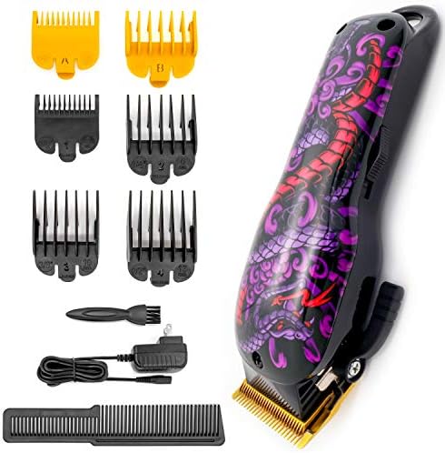HONGNAL Professional Pro Hair Clippers Cutting Kit,2000mA Powerful Electric Cutting Trimmer Set,Hair Cutting Kit Cordless for Men,Great for Barbers and Stylists(Devil's Eye)