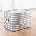 iDesign Luca Fabric Storage, Bin with Handles for Blankets, Pillows, Clothing, Towels - Large, Gray/Cream 17