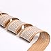 Outus Natural Burlap Craft Ribbon Roll with White Lace, 156 Inches