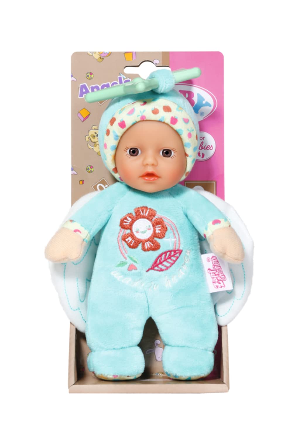 BABY born Angel for Babies 832295 - One Doll From Two Assorted Styles - 30cm Soft Body Doll - Fully Hand Washable - Suitable for Newborn Babies
