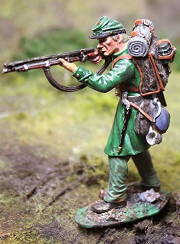 Civil War Toy Soldiers Union Berdan's Sharpshooters Infantry, Shooting Standing Figure Collectors Showcase Toy Soldiers Painted Metal Figure 54mm-56mm CS00789 Britains Type