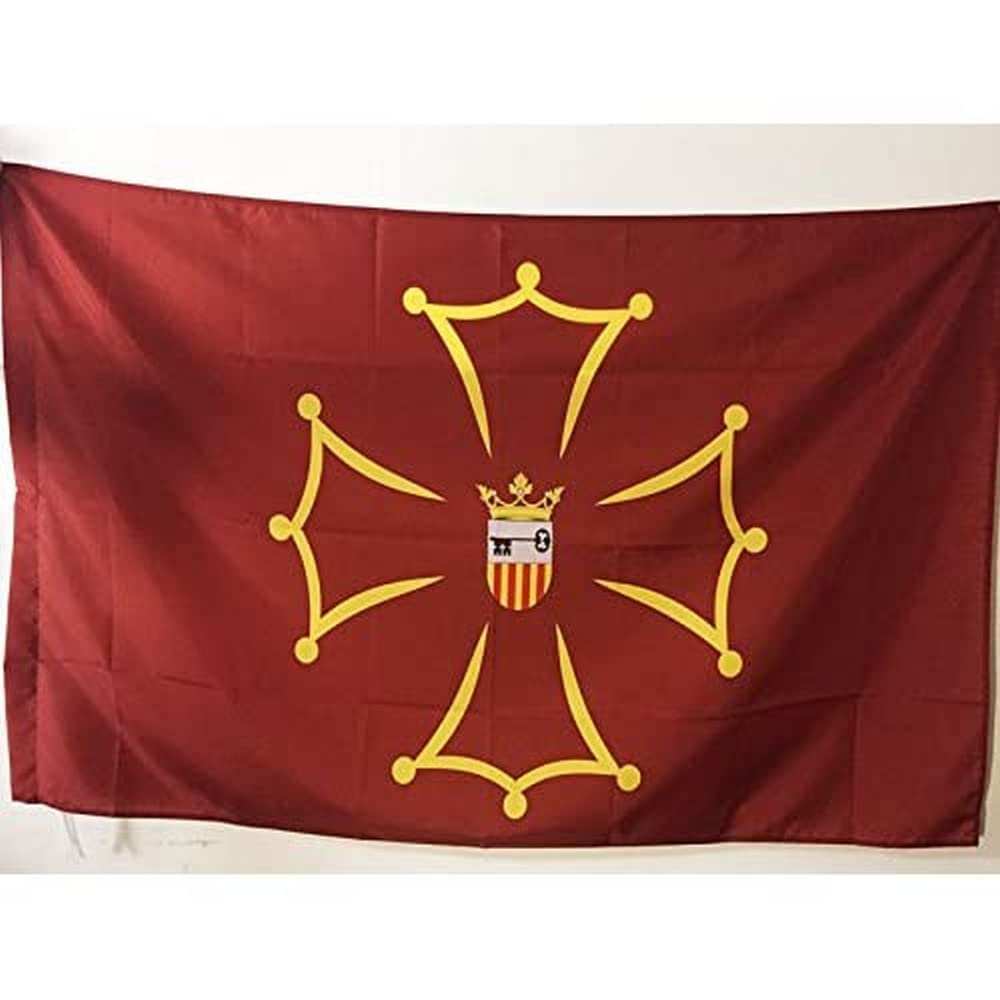 AZ FLAG - Val d'Aran Flag - 3x5 Ft - Valle d'Aran Banner with Sleeve - 100% Polyester - Fade Resistant - Vivid Colors - 3' x 5' Feet - 150x90 Cm