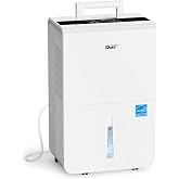 DuraComfort 129 Pints Max Dehumidifier with Pump &amp; WiFi, 50 Pint DOE Dehumidifier for Basement, 16.4 Ft Pump Drain, Smart App Control, 3 Drainage Options, Auto Defrost &amp; 24H Timer