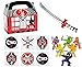 144 pc Ninja Warrior Kid's Party Favor Bundle Pack (12 Treat Boxes, 12 Inflatable Swords, 48 mini figures toys, 72 tattoos)