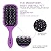4Pcs Hair Brushes for Women, Hair Comb for Women and Detangling Paddle Brush, Great On Wet or Dry Hair, No More Tangle Hair Brush Set for Straight Long Thick Curly Natural Hair (Purple)