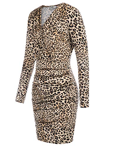 51GlFc57H5L GRACE KARIN Mujer Vestido Ajustado Color Sólido Elegante Sexy con Cuello V GRACE KARIN Mujer Vestido Ajustado Color Sólido Elegante Sexy con Cuello V - Imagen 5