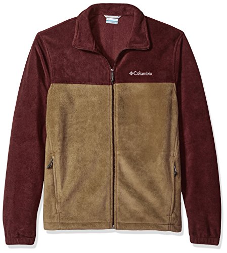 Columbia Men's Cascades Explorer Full Zip Fleece Jacket, Elderberry, Trail, XX-Large