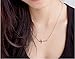 WDSHOW Sideways Cross Necklace,Rose Gold or Silver,16.5-18.5 inch