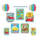 Amscan Disney Cars 1st Birthday Decorating Kit Party Supplies, Large, Red/Blue/Yellow/Green