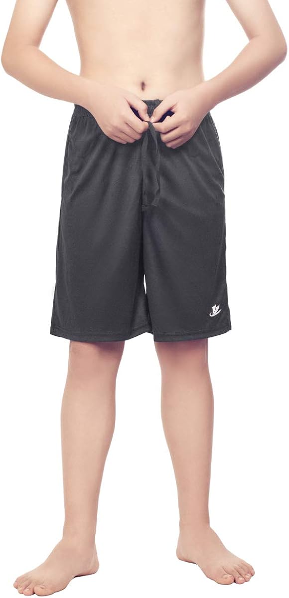 Devoropa Youth Boy's Athletic Basketball Shorts Loose-Fit Performance Sports Workout Shorts Side Pockets: Clothing