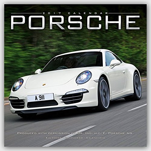 Porsche Calendar- Calendars 2016 - 2017 Wall Calendars - Car Calendar - Automobile Calendar - Porsche 16 Month Wall Calendar by Avonside