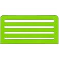 Rapidesign Lettering Aid Template, 1/8, 5/32, 3/16, 1/4 Inch Sizes, 1 Each (R925),Green