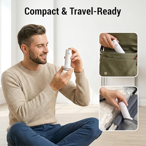 VCVCVOF Vacuum Storage Bags, 15 Pack Reusable Space Saver Bags with Wireless Electric Air Pump for Clothes,Travel (15)