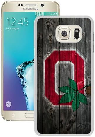 Generic Samsung Galaxy S6 Edge Plus Case,Ohio State Buckeyes Alternate Logo Wood White Galaxy S6 Edge+ Shell Case