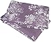 Amazon Brand – Pinzon 170-Gram Flannel Cotton Pillowcases, Set of 2, Standard, Floral Lavender