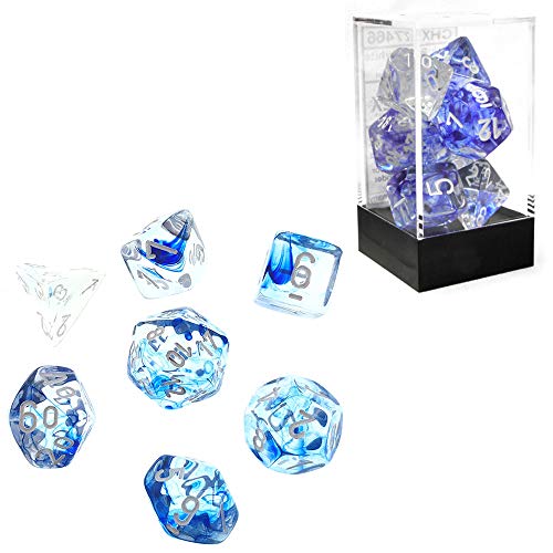 Chessex CHX27466 Dice-Nebula Dark Blue/White Set