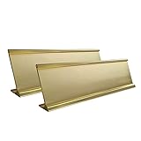 2" x 8" Aluminum Desk Name Plate Holder, Office