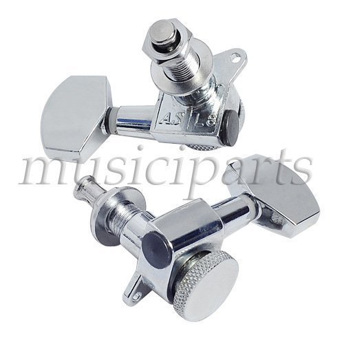 6pcs 3R3L locking Tuners Pegs Machine Heads Chrome for Fender replacement