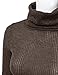 JJ Perfection Women's Ribbed Long Sleeve Turtleneck Bodycon Mini Dress