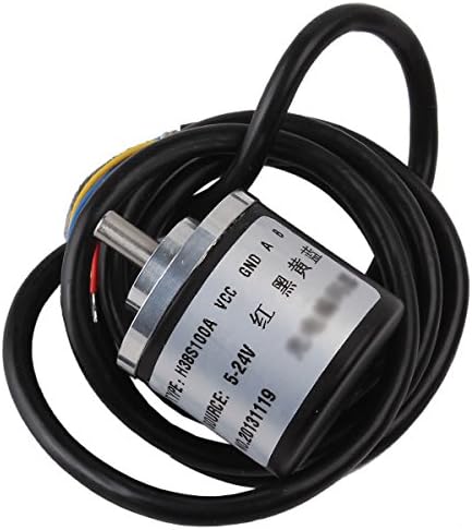 DC5-24V 6mm Shaft 100P/R Incremental Rotary Encoder AB 2-Phase