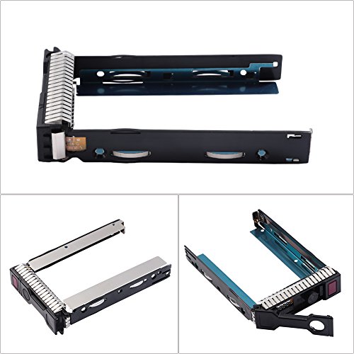 2.5" SFF SAS SATA SSD Hard Drive Carrier Tray Caddy 651687-001 651699-001 for HP Proliant ML350 DL360p DL380P DL160 Gen8 G8 Gen9 G9 Series Servers with 4 Mounting Screws and 1 Screw Driver by Mveohos - Thumbnail 3