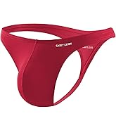 Casey Kevin Men's Thong Underwear for Men Breathable G-String Lightweight T-Back Sexy Bikini