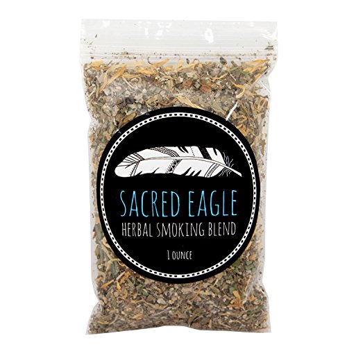 Sacred Eagle Herbal Smoking Blend with Pure Hemp Rolling Papers (1 oz Refill Bag)