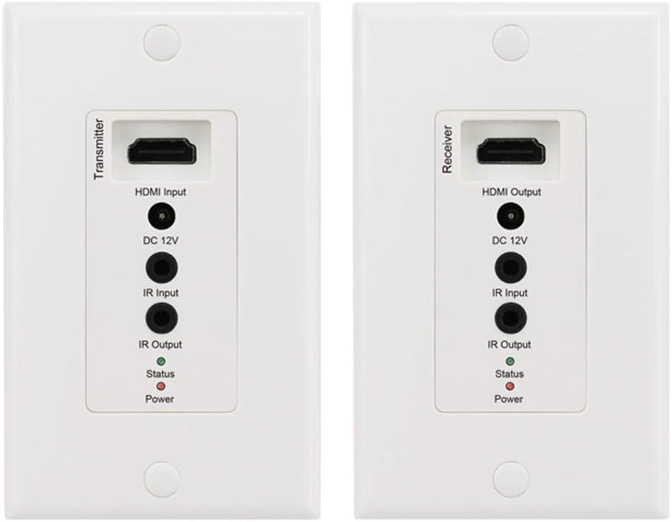 HDMI Wall Plate Extender Transmitter Socket 60 m HDMI UTP extender to RJ45 CAT6/6a/7 cable extension with IR infrared control