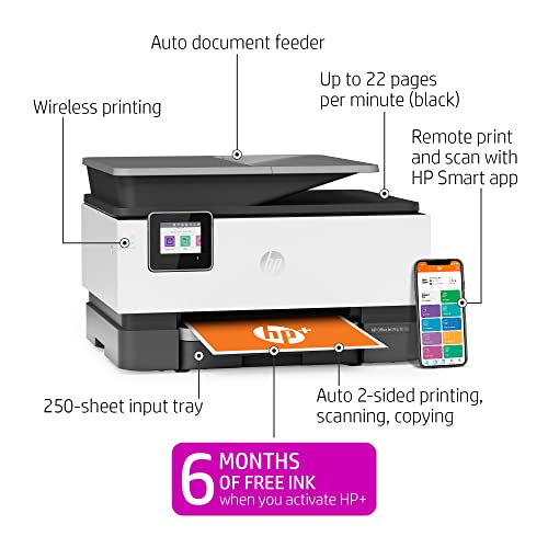 HP OfficeJet Pro 9015e Wireless Color AllinOne Printer & 962XL Magenta HighYield Ink