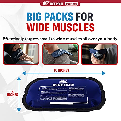 Ice Pack Reusable Hot and Cold Therapy Gel Wrap Support Injury